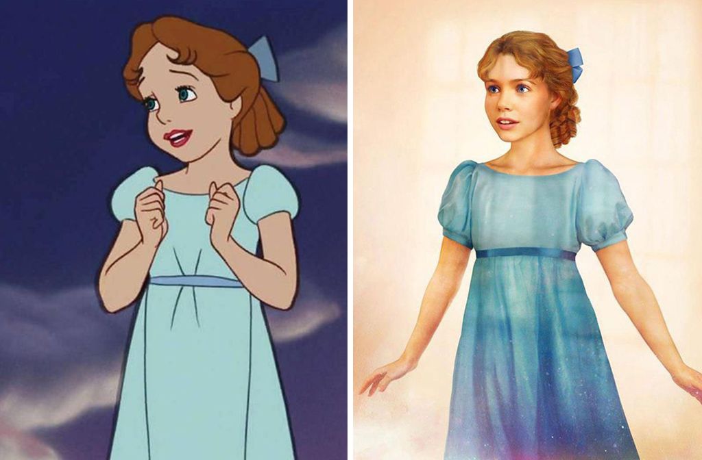 Retratos hiperrealistas de las princesas Disney